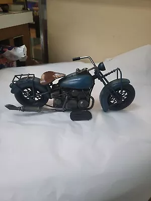 Vintage Handmade Metal  Motorcycle  Art Sculpture Figure  • $80