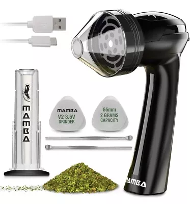 MAMBA Loader XL V2-55 Electric Herb Grinder USB Powered - BLACK • $43.99