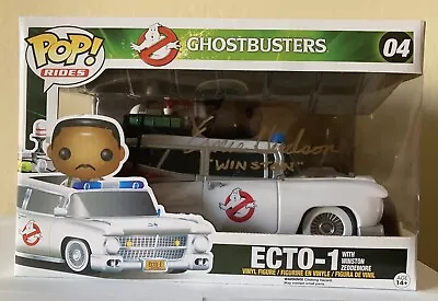 GHOSTBUSTERS Ecto-1 SIGNED BY ERNIE HUDSON  FUNKO POP RIDES WINSTON ZEDDEMORE • £183.37