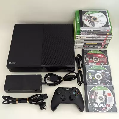 Very Good! Genuine Xbox One Console 1TB Controller 15x Games AUS PAL 1540 Black • $229.99