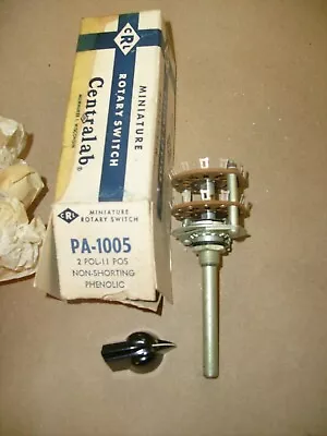 Vintage Centralab PA-1005 2 Pole 11 Position Rotary Switch NOS With Knob  • $17.50