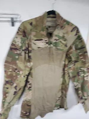 Large  MILITARY MASSIF MULTICAM FR ARMY COMBAT SHIRT MENS FLAME RESISTANT Zipper • $37