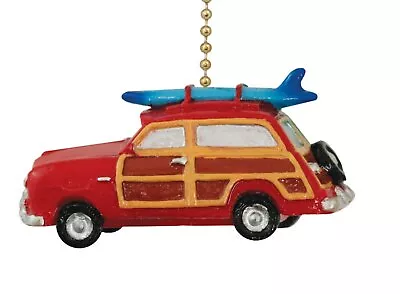 Surf Woody Surfboard Coastal Ceiling Fan Pull Or Light Pull Chain • $12.99