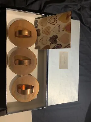 Martha By Mail 3 SNOWFLAKE Copper Cookie Cutter Collection Set Christmas W/ Box • $350