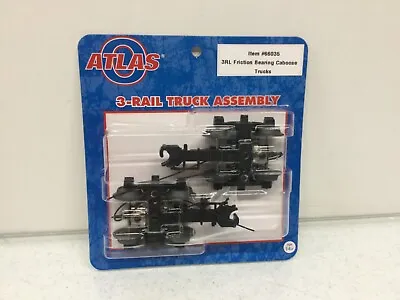 Atlas 1 Pair O Scale 3 Rail Friction Bearing Caboose Trucks #66035 Factory New • $31.50