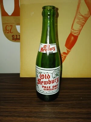 $5 • Buy Vintage Old Newbury Pale Dry 7 Oz Green Acl Soda Bottle Native American Indian