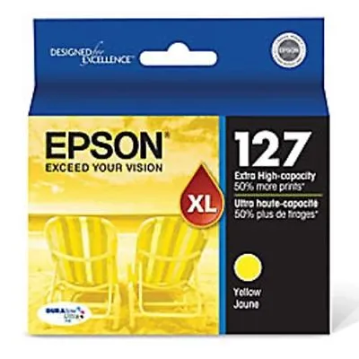 NEW Epson 127 T127420 Yellow Extra High Yield NX625 Genuine EXP 02/2024 • $12.74