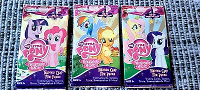 (3) 2012 Sealed Hasbro My Little Pony Friendship Magic Trading Cards Fun Packs • $14