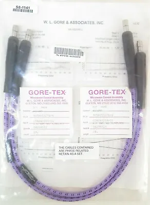 $4995 • Buy Keysight N4910-61601 Phaseflex Matched Cable Pair 24 , Made By Gore CDR042203-01