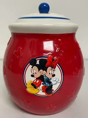 Disney Mickey And Minnie Mouse Hallmark 7  Ceramic Cookie Jar • $35