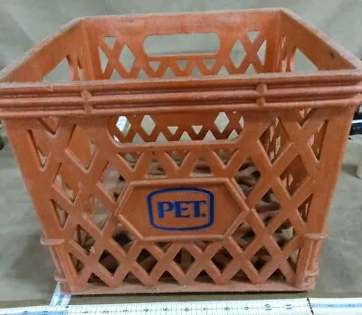 Vintage Pet Plastic Milk Crate Red • $29.99