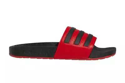 Adidas Men's Adilette Boost Slides (Vive Red/Core Black/Core Black) Men's • $47.99