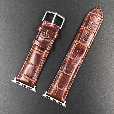 $8.46 • Buy For Apple Watch Series 8 7 6 5 4 SE Ultra Leather Strap Band 40/44/41/45/49mm