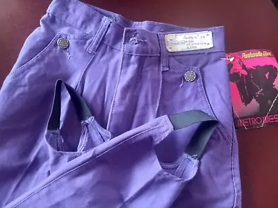 VTG Panhandle Slim Poly Rodeo Equestrian Riding Pants Sz 1/2 Purple NWT • $44.99