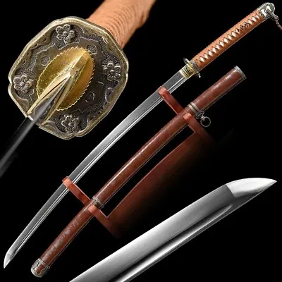 WWII WW2 Japanese Officer Shin Gunto Army Katana Sword High Carbon Steel Samurai • $899.79