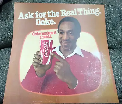 Vintage Coke Coca Cola Movie Marquee Menu Sign Insert Translucent Bill Cosby • $62