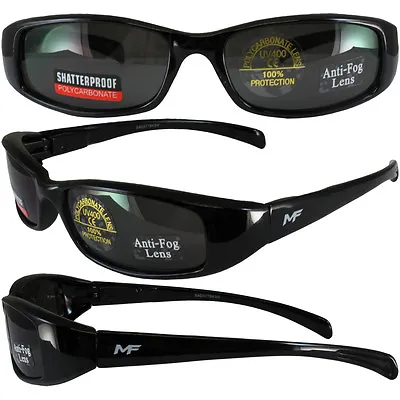 New Mf Bad Attitude Motorcycle Sunglasses Black Frames Smoke Lens • $10.99