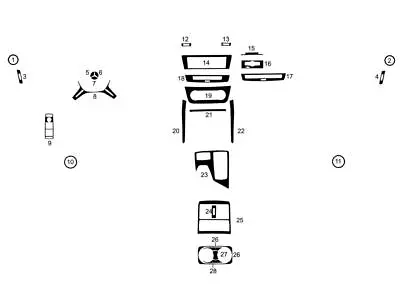 Rdash Dash Kit For Mercedes-Benz M-Class 2012-2015 Auto Interior Decal Trim • $99.99