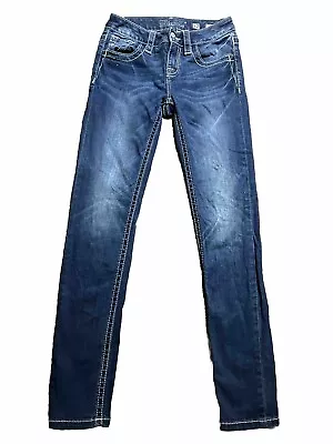 MISS ME Skinny Jeans Girls 12 Blue Denim • $30