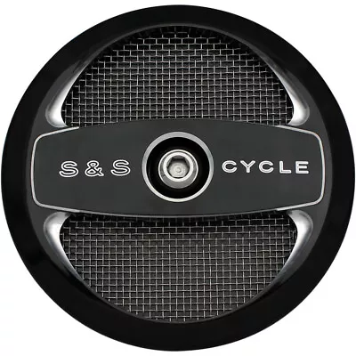 S&S Black Air 1 Cover Super Stock Stealth Air Cleaner Stage 1 Harley • $179.22