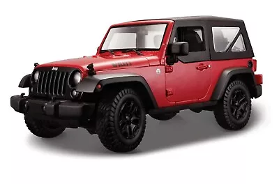 Maisto Special Edition 2014 Jeep Wrangler Red 1:18 Diecast Model Vehicle • $34.99