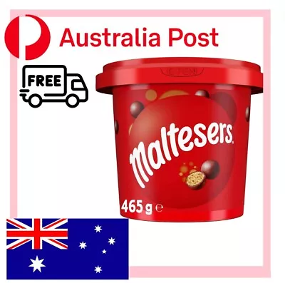 NEW Maltesers Milk Chocolate Share Party Bucket Crunchy Smooth Goodness 465G. • $24.99