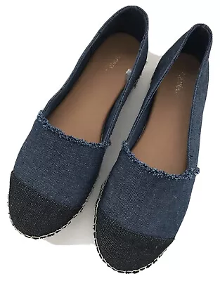 Women’s Merona Denim Espadrilles - Size 9 • $18