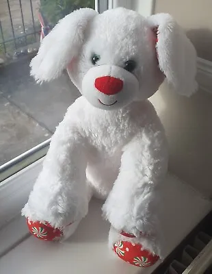 Build A Bear Merry Mint Pup Dog 2012 Retired Pepermint Swirl Christmas • £15.50