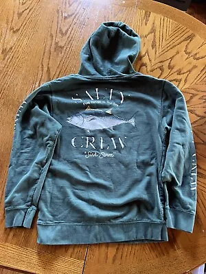 Salty Crew Hoodie Mens S Small Green Standard Hooded Sweatshirt Fishing Lure • $19.99