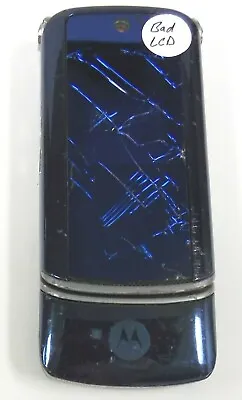 Motorola KRZR K1 - Cosmic Blue ( Unknown GSM Network ) Cellular Flip Phone • $5.09