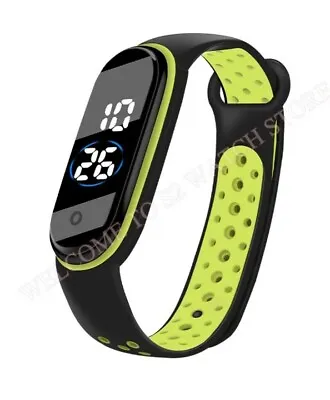 Digital Waterproof Sports Watch With LED Light Unisex Mens Womens UK Seller • £4.50