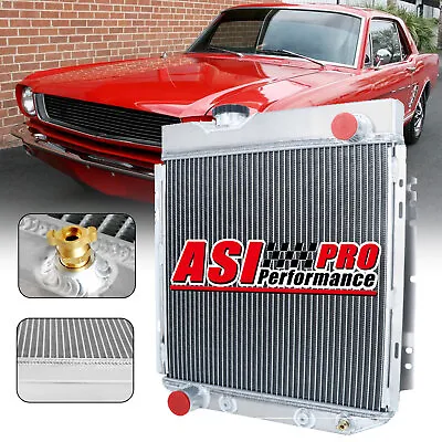 3 Row Aluminum Radiator For 1964 &1965&66 Ford MUSTANG FALCON Ranchero/Econoline • $129