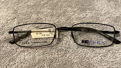 TI Flex T1602 Satin Black New Eyeglasses Frames - 50-18-135 - Retail $102 • $21.99