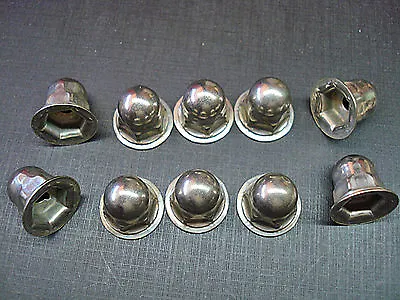 10 Pc 10-24 Zinc Plated Moulding Clip Acorn Nuts NORS Ford Lincoln Mercury Edsel • $12.59