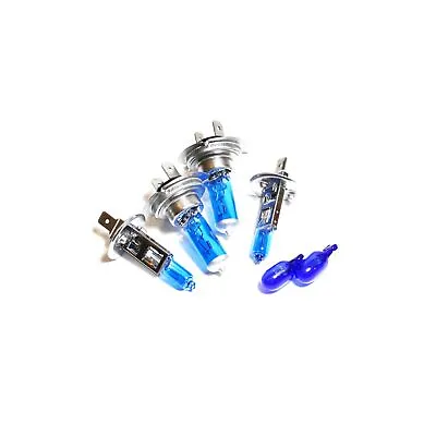 Peugeot 307 H1 H7 501 55w Super White Xenon HID High/Low/Side Headlight Bulbs • £9.83