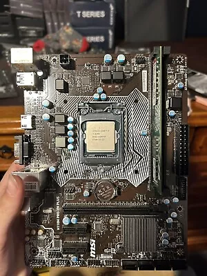 CPU MOTHERBOARD AND RAM COMBO I7 6700 16gb Ram On A Msi H110m-vh Plus • $200