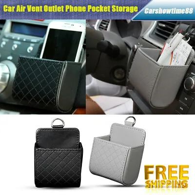 $6.35 • Buy Universal Air Vent Outlet Phone Pocket Storage Box Organizer Bag Holder Pouch