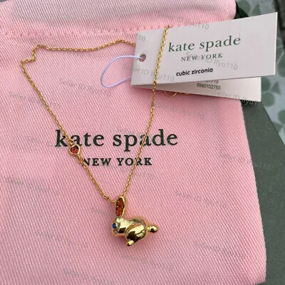 NWT Kate Ks Spade Year Of Rabbit Gold Bunny Pendant Necklace • $19.99