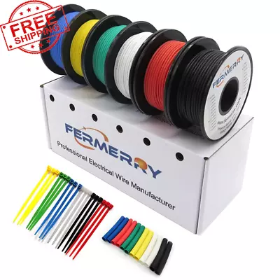 24 Gauge Stranded Wire Electrical Wire 24 AWG Silicone Cables Hook Up Wire Kit  • $18.69