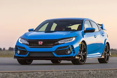 Honda Civic Type R 5-doors Blue Vehicle Decor Wall Print - POSTER 20x30 • $23.99