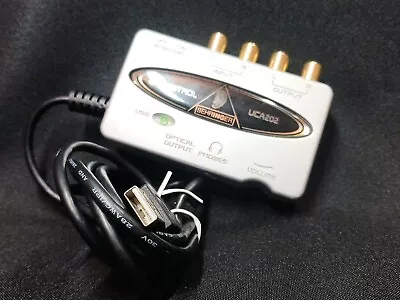 Behringer U-Control UCA202 Ultra-Low Latency 2 In/2 Out USB Audio Silver TESTED  • $24.99