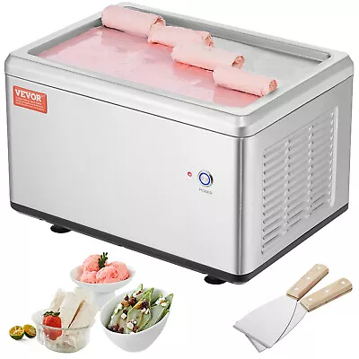 VEVOR Ice Roll Maker Fried Ice Cream Machine Rolled Yogurt Maker 12.6x8.5  Pan • $219.99