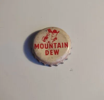 Vintage Mountain Dew Hillbilly Cork Soda Bottle Cap Collectible Advertising Used • $12.99