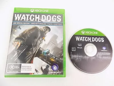 Mint Disc Xbox One Watch Dogs 1 I First Free Postage • $5.94