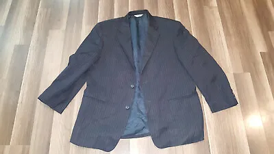 Joseph & Feiss Men's Size 44R  100% Wool Dark Navy Blue Blazer Jacket • $18