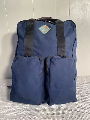 Vintage Eastern Mountain Sports EMS Hiking Backpack Dark Blue • $32.40