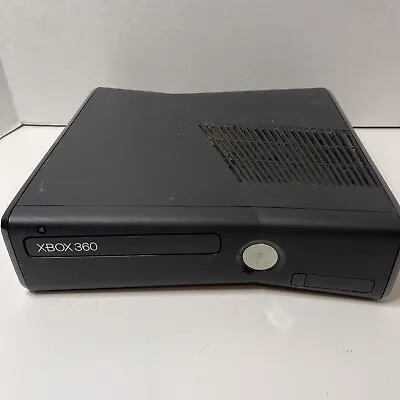 Microsoft Xbox 360 S Slim Console Model 1439 Matte Black Console And Cord TESTED • $59