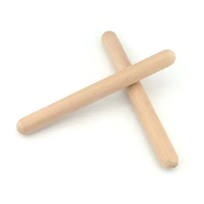 £4.74 • Buy (1 Pair)Wooden Claves Clear And Full Sound Educational Rhythm Stick For Music