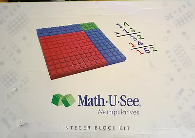 Math U See Integer Block Kit - Incomplete - Homeschool Mathematics - No Poster • $44.99