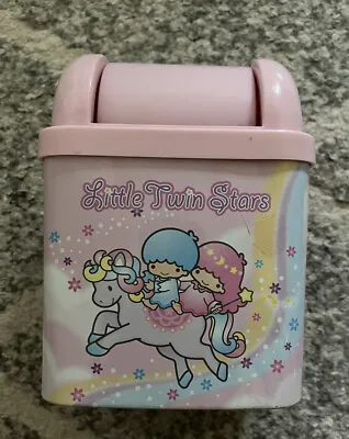 $15 • Buy Little Twin Stars Kiki Lala Vintage Mini Trash Can Sanrio Hello Kitty Rare 2002